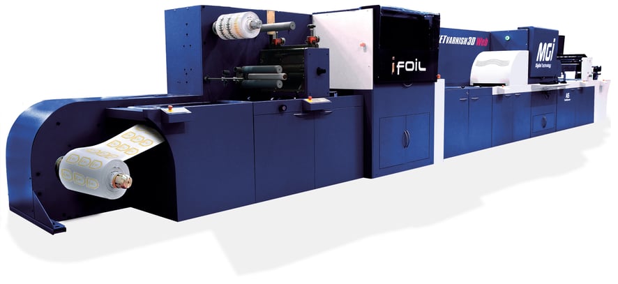 MGI JETvarnish 3D Web Industrial Printer | Konica Minolta